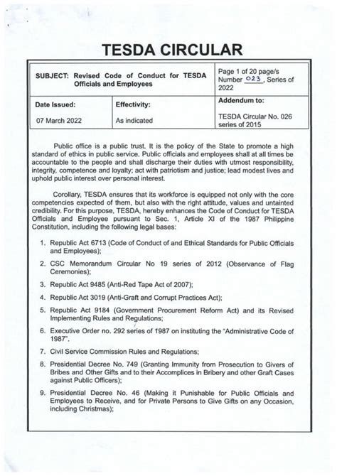 rmis tesda|TESDA CIRCULAR .